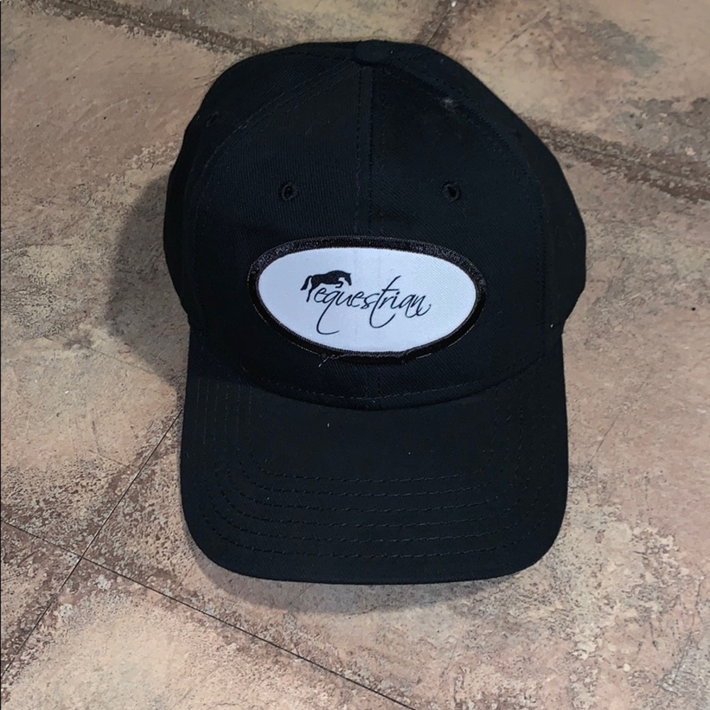 New never worn black equestrian hat